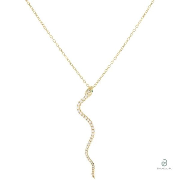 Collier Serpent Long en Argent Sterling 925