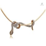 Collier serpent ras-de-cou en or élégant