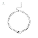 Collier serpent femme en maille chunky tendance
