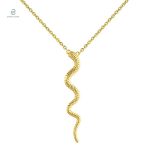 Collier serpent en argent, style délicat et raffiné