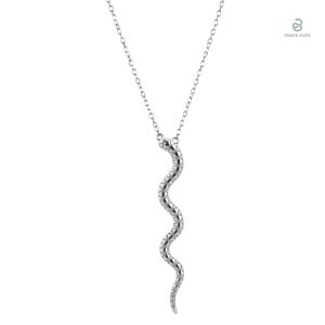 Bijou femme serpent en argent, style unique