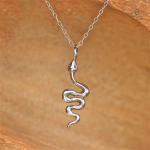 Collier Serpent en Argent Sterling 925, design brillant
