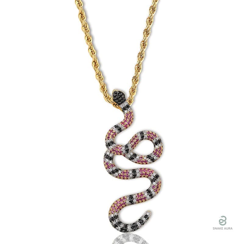 Collier serpent fantaisie en cuivre