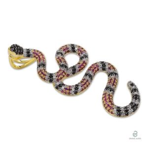 Collier serpent en cuivre élégant et créatif