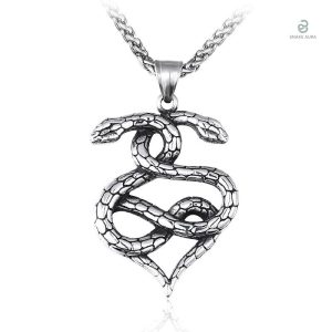 Collier Serpent Duo en Nœud, design élégant et moderne