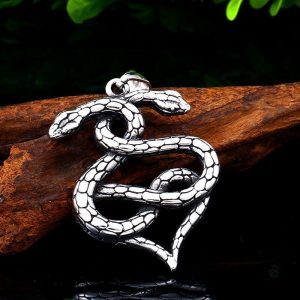 Collier en serpent, duo de nœuds stylés pour femme