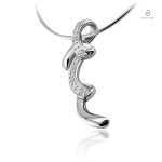 Collier serpent enroulé en argent sterling 925