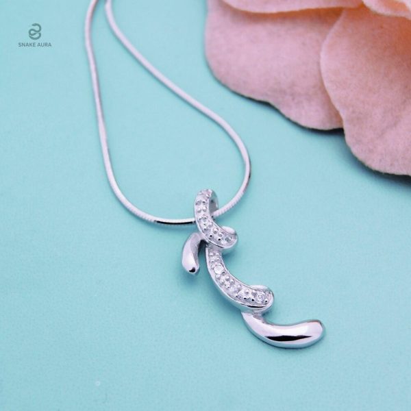 Collier en argent 925, design serpent unique