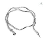 Bijou serpent argenté, style moderne pour toutes occasions