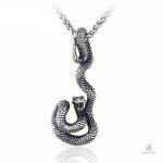 Collier serpent homme en métal élégant et tendance