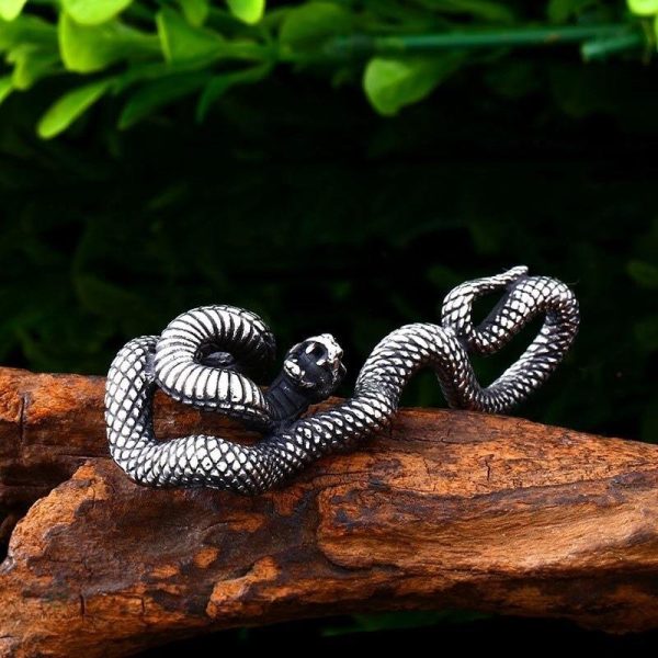 Accessoire de mode homme : collier serpent unique