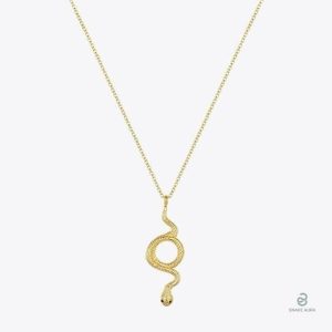 Collier Serpent Femme en or élégant