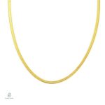 Collier serpent doré, maille plate raffinée