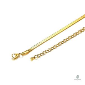 Accessoire mode : collier serpent or chic