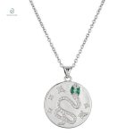 Collier Serpent Argent Métal Acier élégant et moderne