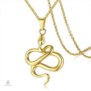 Collier Serpent Or Homme élégant et contemporain
