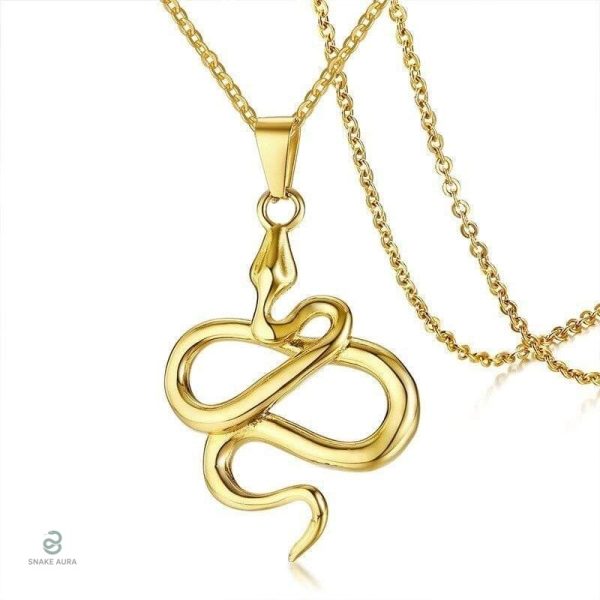 Collier Serpent Or Homme élégant et contemporain
