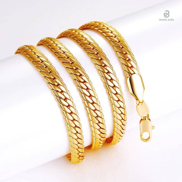 Collier or jaune inspiré de la nature