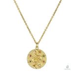 Collier serpent en or métal et zirconium scintillant