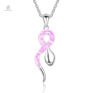 Collier Serpent Rose Original en Acier inoxydable