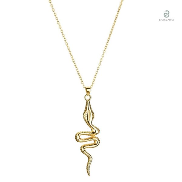 Collier serpent tendance en argent sterling, design élégant