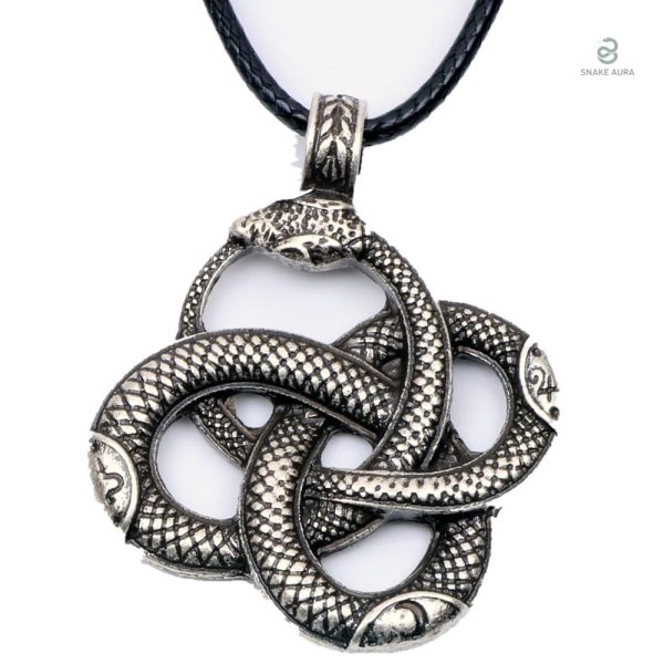 Collier Serpent Viking en acier inoxydable, design élégant et raffiné