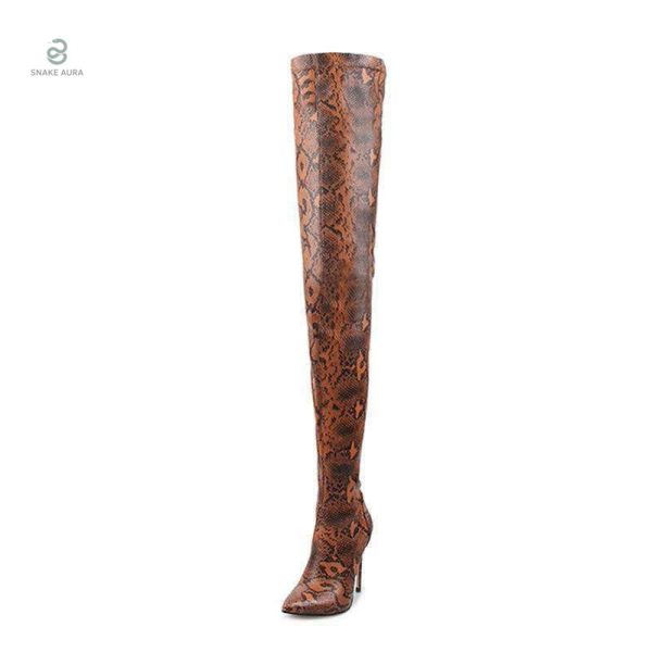 Cuissardes effet serpent, design chic et original pour un look captivant
