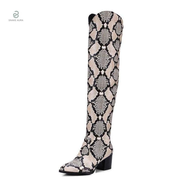 Cuissardes serpent avec motifs uniques et séduisants