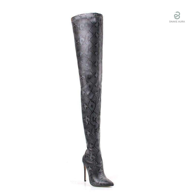 Cuissardes imitation serpent élégantes pour un style audacieux