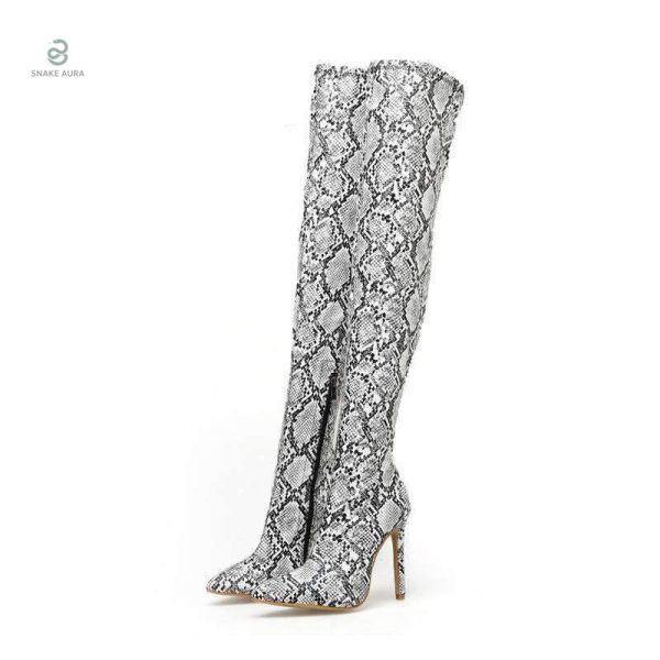 Cuissardes serpent imprimé python élégantes et tendance