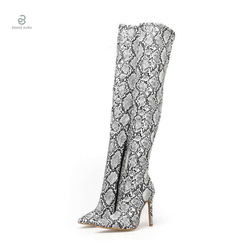 Cuissardes serpent imprimé python élégantes et tendance