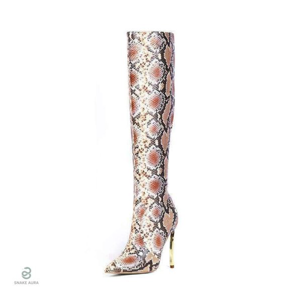 Cuissardes serpent à talon, parfaites pour toutes les occasions