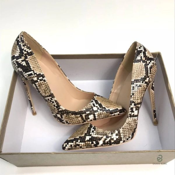 Chaussures serpent pour femmes, design chic et tendance
