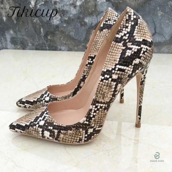 Escarpins serpent à talons pour une allure sophistiquée