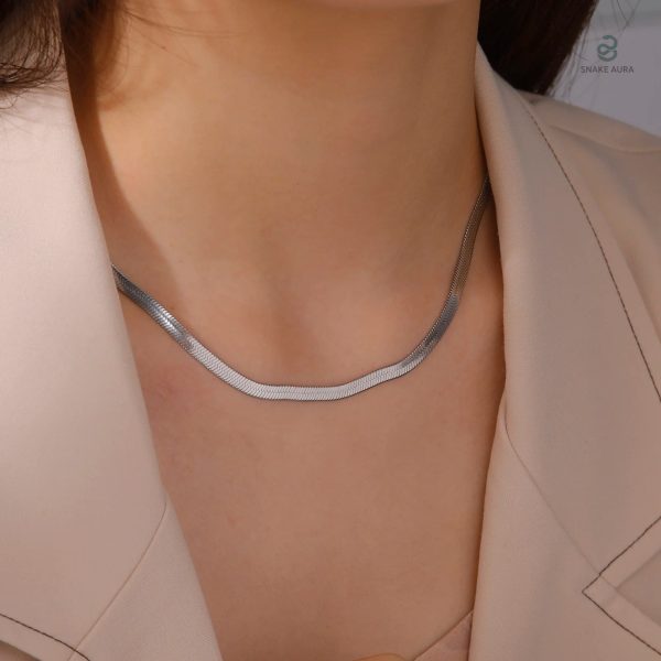 Accessoire mode en acier inoxydable plaqué argent