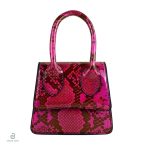 Sac serpent rose fuchsia taille petite, élégant et tendance