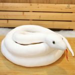 Peluche serpent blanc douce et amusante pour les enfants