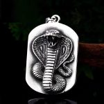 Collier cobra stylisé, inspiration égyptienne