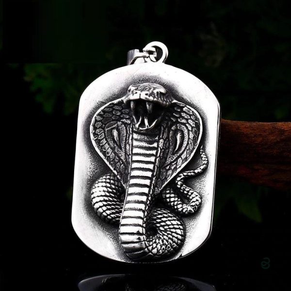 Collier cobra stylisé, inspiration égyptienne