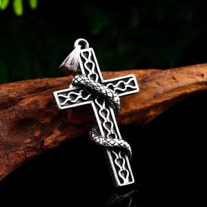Bijou serpent croix, accessoire tendance