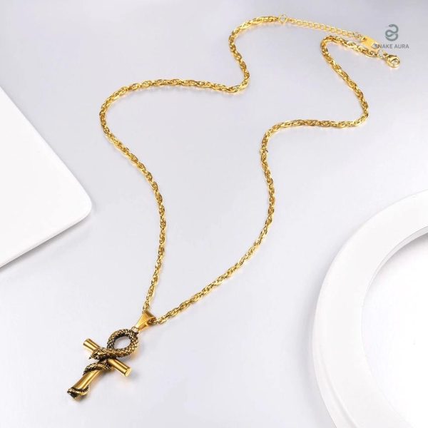 Collier or serpent, accessoire mode stylé et unique