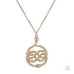 Collier Serpent Doré Femme en Nœud