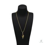 Collier serpent féminin, style sophistiqué