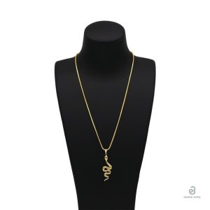 Collier serpent féminin, style sophistiqué