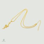 Collier serpent acier, design unique