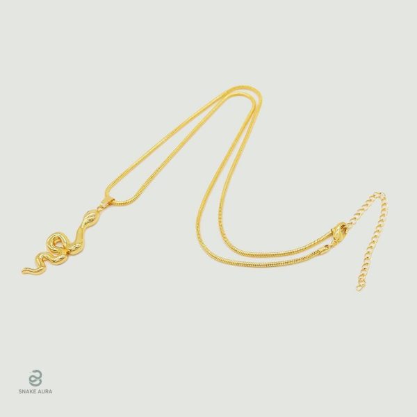 Collier serpent acier, design unique