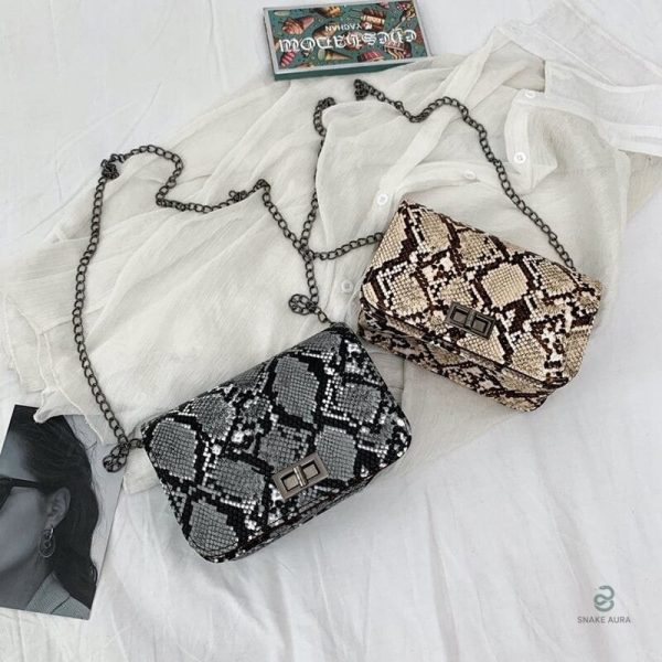 Sac bandoulière serpent, mélange subtil de mode et fonctionnalité