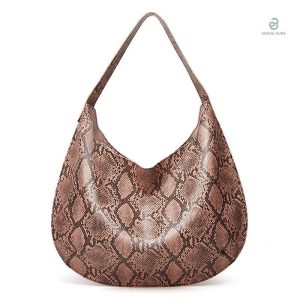 Sac serpent fourre-tout rose tendance et pratique