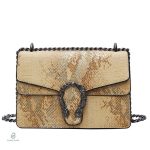 Sac Python Doré élégant pour un style unique
