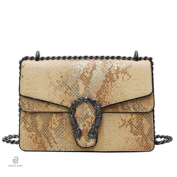 Sac Python Doré élégant pour un style unique